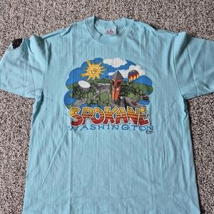 Blue Spokane Graphic Tee
